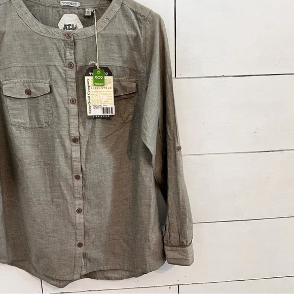 Toad & Co Izzy Long Sleeve Button Down Top. Size Medium. New With Tags. - Picture 8 of 10